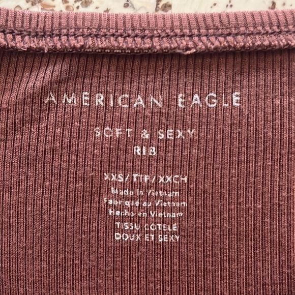 American Eagle Outfitters Soft & Sexy Rib Off The Shoulder Top - Picture 4 of 7